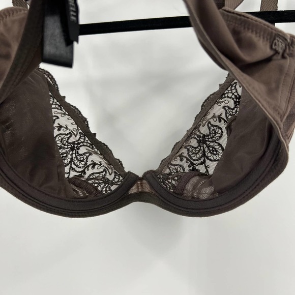 Conturelle Unlined Wired Full Lace Cups Adjustable Straps Lingerie Women's 34D - Picture 4 of 8